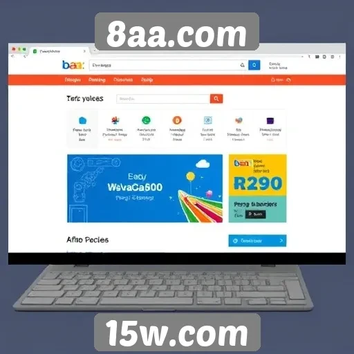 Evolução da interface de usuário do site 8aa.com